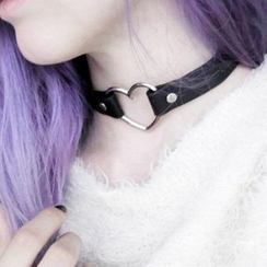 Pouffle - Heart / Hoop Choker Pouffle - Heart / Hoop Choker