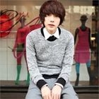 ABOKI - Contrast-Trim Wool Blend Pullover