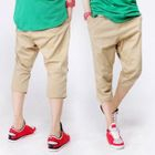 ABOKI - Cropped Baggy Pants