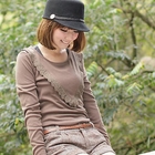 CatWorld - Lace-Trim Scoop-Neck Top