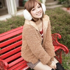 CatWorld - Faux-Shearling Hooded Zip Jacket