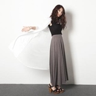HARU - Sheer Back Long Cardigan