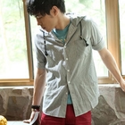MR.PARK - Hooded Striped Shirt