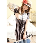 Tokyo Fashion - Lace-Bib Striped Dress
