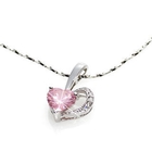 Samudra Raccolta - Pink Crystal Heart Pendant