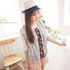 CatWorld - Lace Layered Ruffled Chiffon Top
