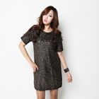 kenzi w - Short-Sleeve Zip-Back Dress