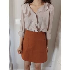 maybe-baby - Frilled-Detail Blouse maybe-baby - Frilled-Detail Blouse