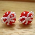 Fit-to-Kill - Lovely Red Button Earrings