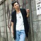 BLACK ASUKA - Hanky-Hem Cardigan