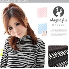 Maymaylu Dreams - Turtleneck Zebra-Print Top