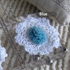 MyLittleThing - Blue Vintage Flower Lace Necklace