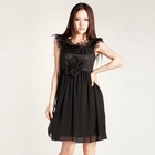 O.SA - Flower-Accent Sleeveless Babydoll Dress
