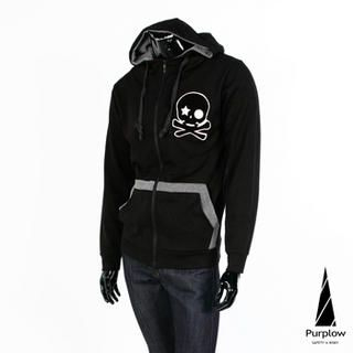 Skull Appliqué Hoodie