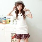 ZOO - Ruched-Sleeve Long Top