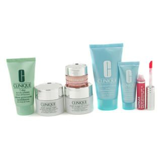 Travel Set: 7 Day Scrub + Day Cream + Night Cream + Eye Cream + Turnaround + Body Cream + Lip Gloss Travel Set: 7 Day Scrub + Day Cream + Night Cream + Eye Cream + Turnaround + Body Cream + Lip Gloss