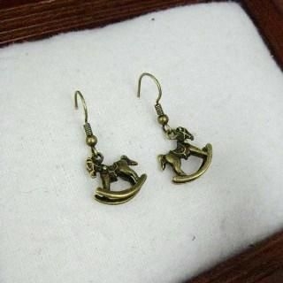 Copper Cockhorse Earrings