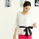 59th Street - Bow-Accent Chiffon Top