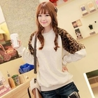 CLICK - Leopard-Print Sleeve Pullover