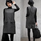 HALUMAYBE - Sleeveless Shift Dress