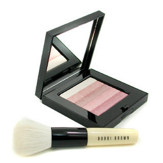 Pink Shimmer Brick Set: Pink Shimmer Brick Compact + Mini Face Blender Brush (Limited Edition)