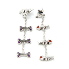 Bellini - Silver Cat and Dog Dangle Earrings