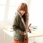 Tokyo Fashion - Faux-Fur Trim Hooded Jacket