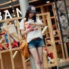 CLICK - American Flag Print T-Shirt