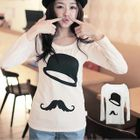 Clair Fashion - Long-Sleeve Scoopneck T-Shirt