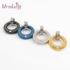 Menku - Couple Set: Rhinestone Hoops Pendant