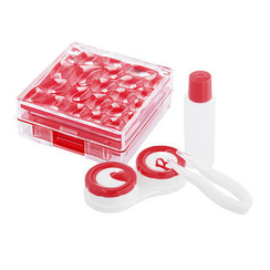 YesStyle Beauty - Cubic Contact Lens Case Set (Red) YesStyle Beauty - Cubic Contact Lens Case Set (Red)