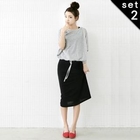 lovemark - Set: Short-Sleeve Top + Sleeveless Dress