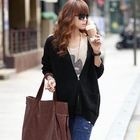 REDOPIN - Hooded Zip Knit Cardigan