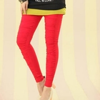 CatWorld - Elastic-Waist Shirred Skinny Pants