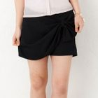 ageha@shibuya - Bow-Accent Wrap-Front Skort