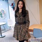 OrangeBear - Plaid Coatdress