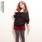 ZOO - Dolman-Sleeve Bow-Accent Knit Top