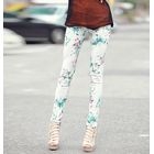 REDOPIN - Floral Print Skinny Pants
