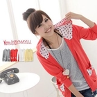 Maymaylu Dreams - Polka Dot Hooded Zip-Up Jacket