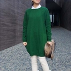 Getme - Wool Blend Knit Tunic Dress