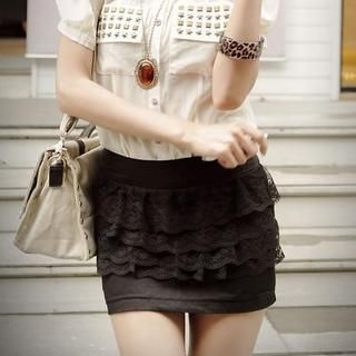 Lace-Layered Skirt Lace-Layered Skirt
