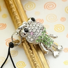 Miss Girl - Rhinestone Frog Mobile Strap