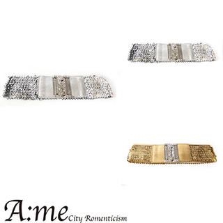 Elasticized Sequined Belt