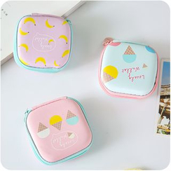Good Living - Printed Earphone Pouch Good Living - Printed Earphone Pouch