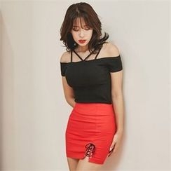 clubber - Rope-Detail Miniskirt clubber - Rope-Detail Miniskirt