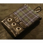 Wizz Spirit - Grommeted Plaid Pouch with Strap