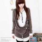 Soneed - Drape Front Wrap Cardigan