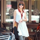 REDOPIN - Sleeveless A-Line Shirtdress