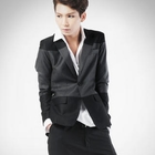 deepstyle - Color-Block One Button Blazer
