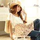 Tokyo Fashion - Cape Collar Floral Beaded Tunic